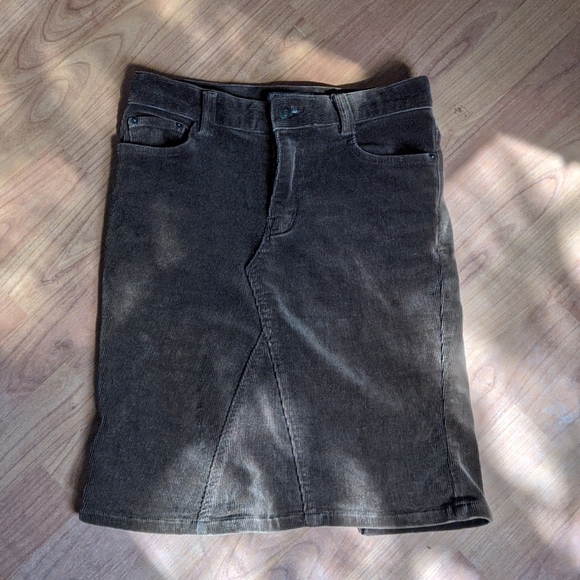 VINTAGE alphabet club corduroy pencil skirt - Picture 1 of 7